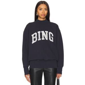 ANINE BING Bradie Bing Sweatshirt - M - Navy